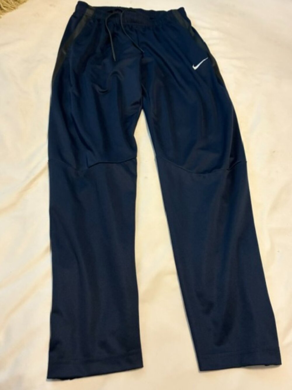 Nike Dri-FIT Zippered Cuff Navy Blue Sweatpants - Like New